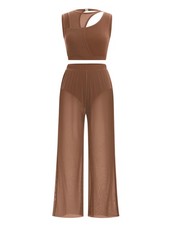 Lyrical Dance Costume Women Modern Contemporary Aesthetic Dancewear Adult Two...