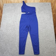 Free People Movement Transcend Limits Bodysuit Sz Medium Blue Jumpsuit One Piece