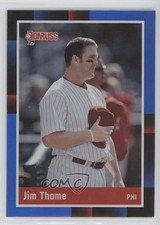 2022 Donruss Retro 1988 Variation Holo Blue Jim Thome (Hat Removed) #256 HOF y0i