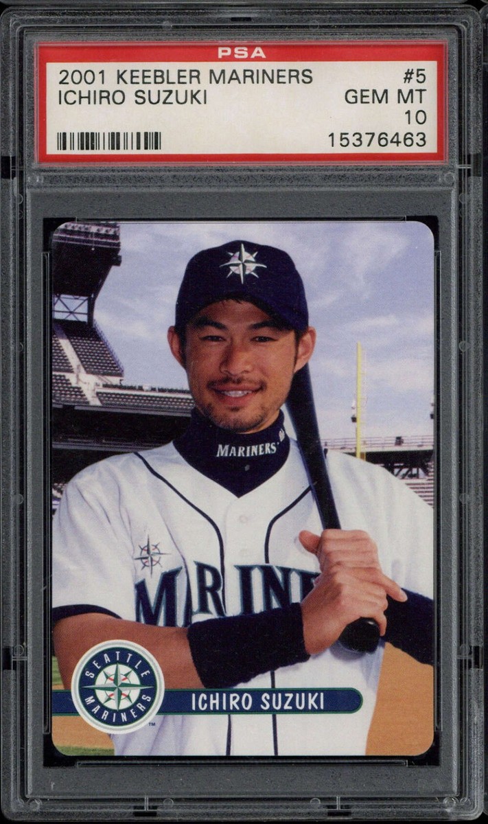 2001 Keebler #5 Ichiro Suzuki Mariners PSA 10 Gem Mint RC | eBay