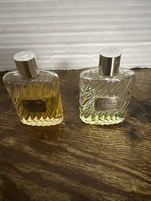 EAU SAUVAGE Christian Dior Vintage Mini Perfume 1/2 Oz Vintage Pre Shave and aft
