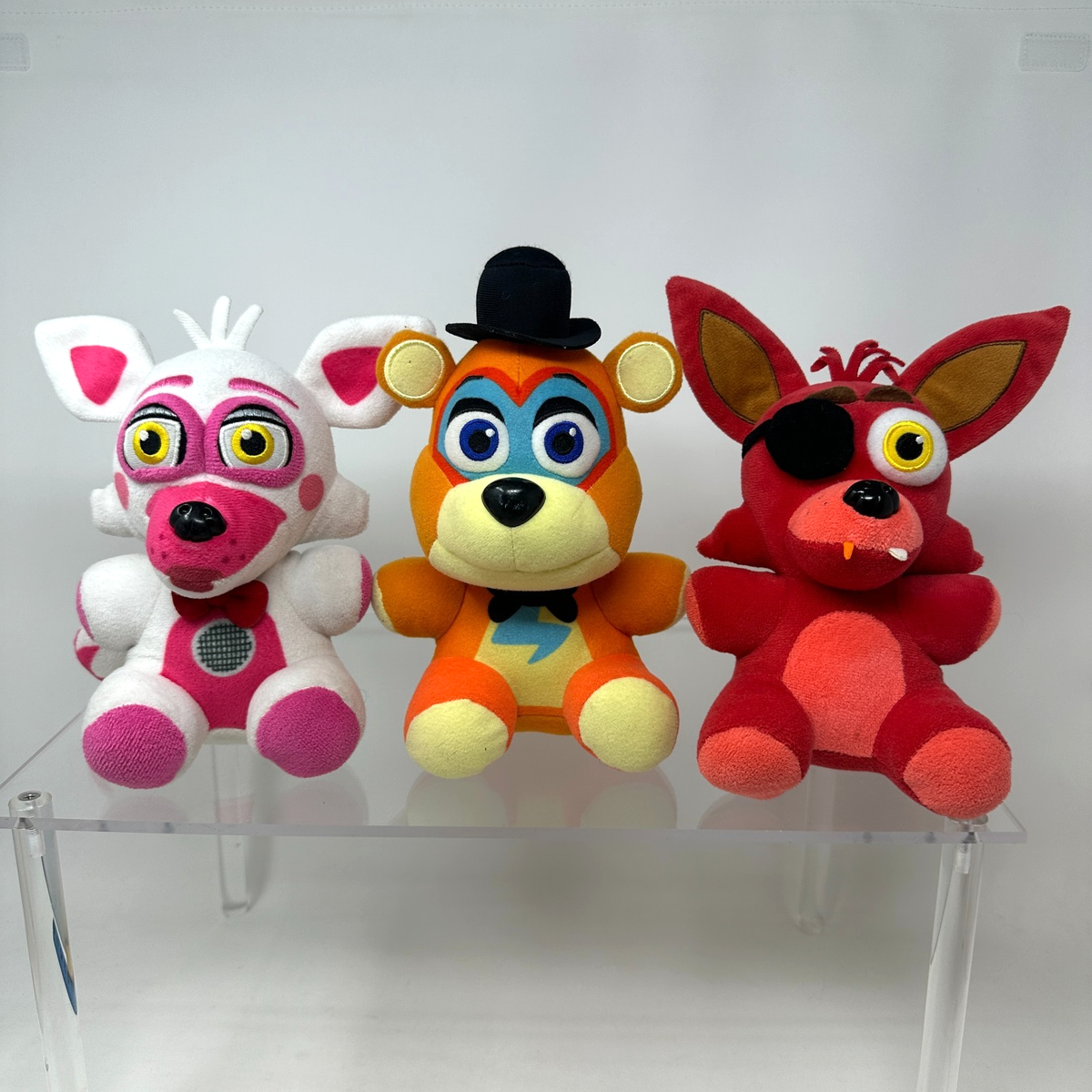 Five Nights at Freddy's Plush Lot Glamrock Funtime Foxy Set of 3
