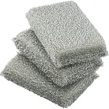 WMF Gourmet Gl&auml;nzerkissen Gl&auml;nzerkissen/Scheuerschwamm Silber (3 St&uuml;ck)