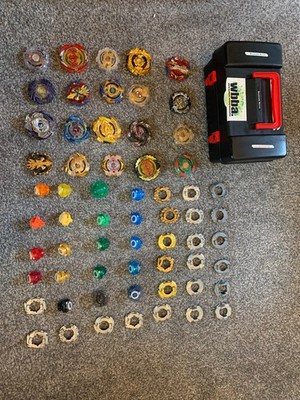 Beyblade Sammlung 20 x Blades + 3 Zusatzringe + Box