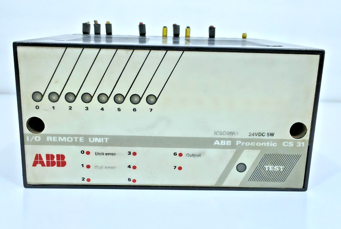 ABB Procontic CS 31 ICSO08R1 I/O Remote Unit 234 VDC 120VAC 50/60Hz 2A