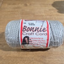 Bonnie Macrame Craft Cord 6mmX100yd Shadow Gray