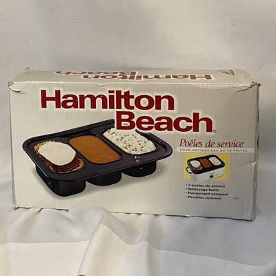 Hamilton Beach Serving Pans for 18 quart roaster oven #32507 buffet 3 pans