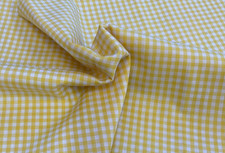 YELLOW & WHITE 1/8 COTTON GINGHAM-- 1/2 YARD