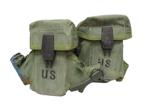 USGI ALICE LC-1 30 Round Magazine Pouch Set 2 OD Green 8465-00-001-6482 5.56/223