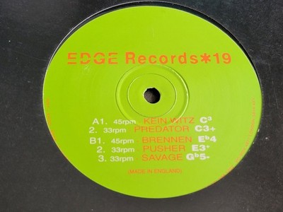 DJ Edge   19 / 12'' - EDGE 19  - UK Hard House, Techno, Acid - 1995