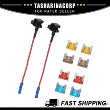 Universal Piece of 1 12V Low Profile Mini Fuse Tap Holder with Blade Type Fuse