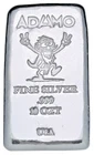 10 oz Silver 999 Standard - Crazy Grandpa - Adamo Metals