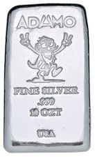 10 oz Silver 999 Standard - Crazy Grandpa - Adamo Metals 83.57 per troy oz
