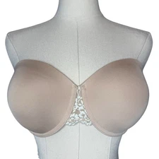 Wacoal Embrace Strapless Push Up Lace Bra 854191 Nude size 32DD