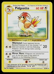 Pidgeotto 22/102 Base Set Uncommon Pokemon Card