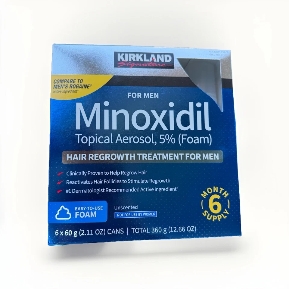 Kirkland Minoxidil 5% Foam Men Hair Regrowth Treatment Original - Image 2 of 3