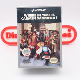 NES Nintendo WHERE IN TIME IS CARMEN SANDIEGO? + PROTECTIVE CASE! NEW & Sealed