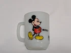 VTG Mickey Mouse Milk Glass Mug Disney Pepsi Collector Series Anchor Hocking