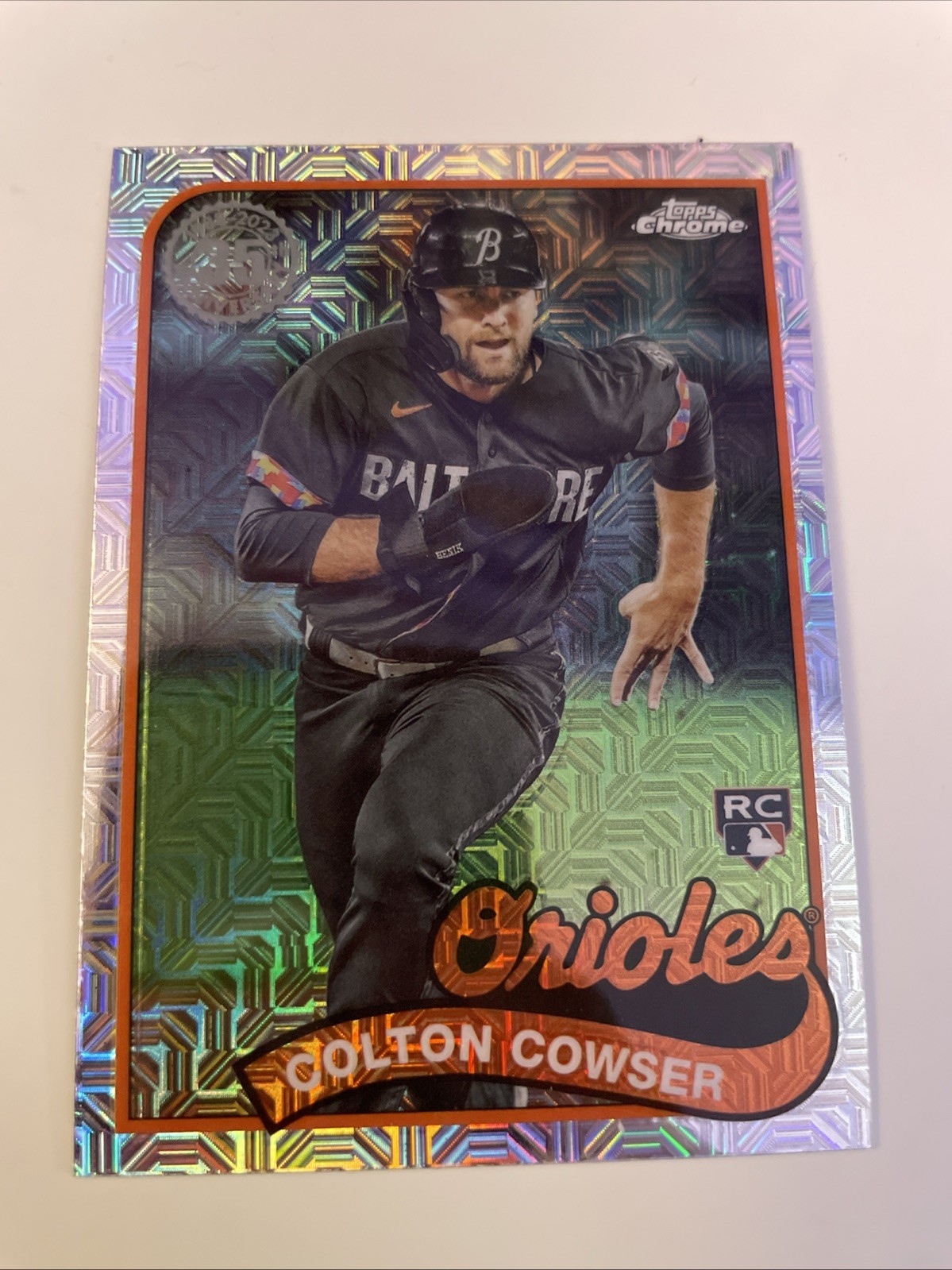 2024 Topps Series 1 - 1989 Topps Chrome Silver Pack Colton Cowser #T89C-70 (RC)
