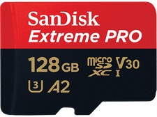 Tarjeta Micro SDXC - SanDisk Extreme PRO, 128 GB, Hasta 200 MB/s, UHS-I, U3, V30