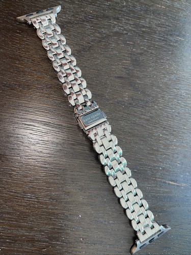 Kate Spade Apple Watch Band Silver Tone Scallop for 38/40/41mm Self Adj Links