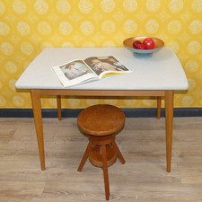 50er Jahre Küchentisch Holz Resopal 69x109 H72,5 Tisch Küche vintage retro