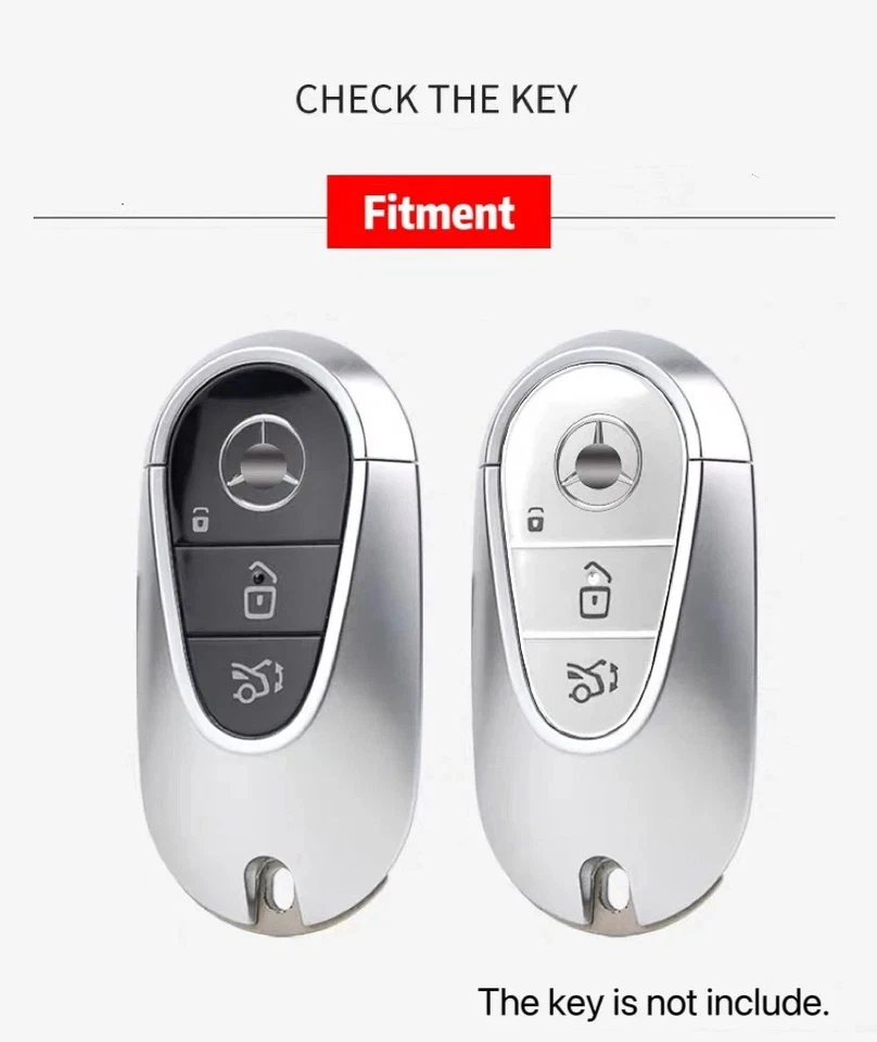 Funda protectora de llave para Mercedes-Benz C E S GLC E250 mando a distancia llavero Foto 3 de 3