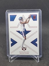 2021 Panini Chronicles Rookie Vertex /199 Red Foil #V-18 Nico Collins RC SP HOU