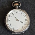 Antique Solid Silver Omega Fob Pocket Watch c1900 W/O Ref4496