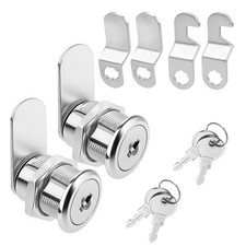 BEVTEE Cabinet Locks with Keys, Zinc Alloy Locks Replacement Set for File
