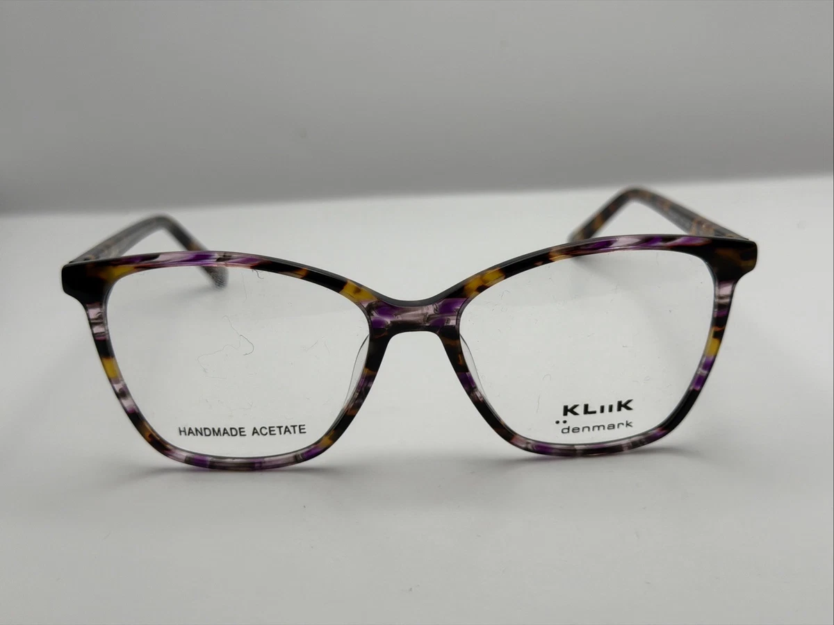 Kliik Denmark 428-423‎ Purple Rectangle Metal 47-18-135 FRAMES ONLY KLIIK DENMARK 428 421 Eyeglasses Frame Red Full Rim 47-18  main image 2