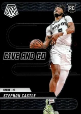 2024-25 Panini Mosaic Give and Go #6 Stephon Castle Rc
