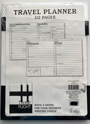 ''Take Flight'' Travel Planner,  8'' x 6''   New, Sealed
