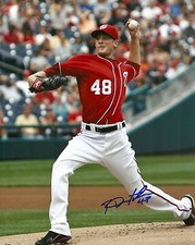 ROSS DETWILER WASHINGTON NATIONALS SIGNED AUTOGRAPHED 8x10 PHOTO W/COA ACTION