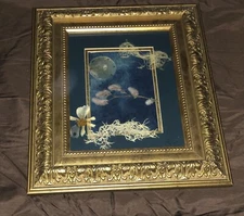 Original Adirondack Nature Art Pressed Leaves And Moss On Hand Crafted Paper