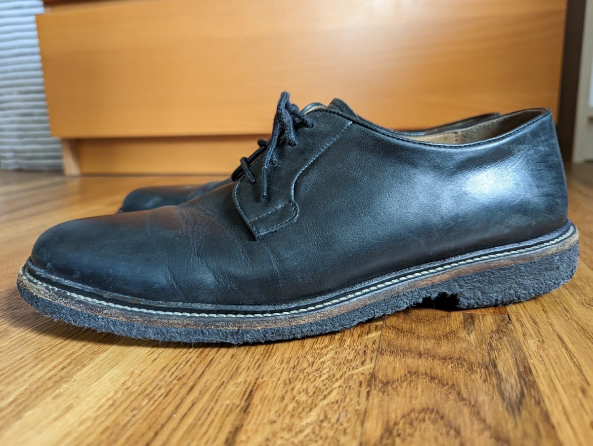 APC Derby Calfskin Leather Crepe Sole Shoe Men 8 US 41 EU  display picture 1