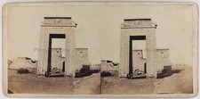 Egypt Temple Egyptian Archaeology c1860 Photo Frith Stereo P73Ln3