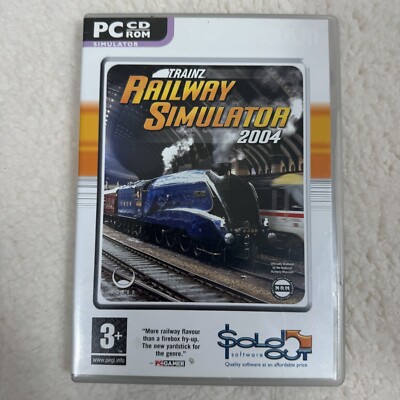 Trainz railway simulator 2004 PC CD ROM Sold Out Software Complete