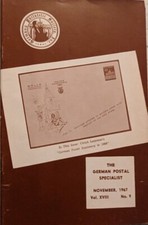 German Postal Specialist 1967 Recent Postal Stationary Postal System 1815-1871