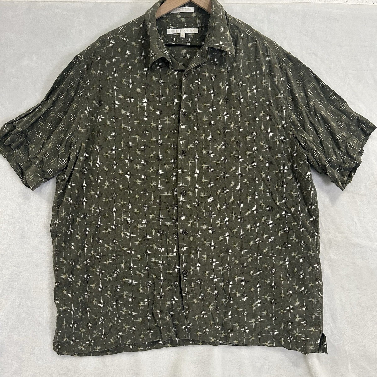 トップス 90s PERRY ELLIS linen100% s/s shirt BLK 90s PERRY ELLIS linen100% s/s shirt BLK - メルカリ