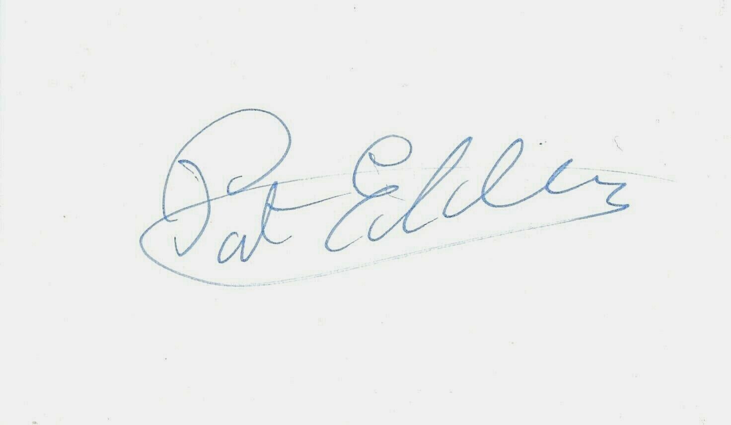 Pat Eddery SIGNED carde   5x3