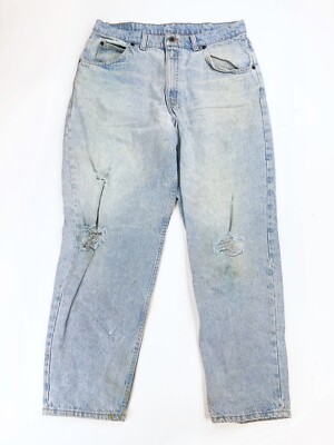 VTG Brittania Jeans 36x30 Measures 34X29 Relaxed Tapered Grunge Jeans USA