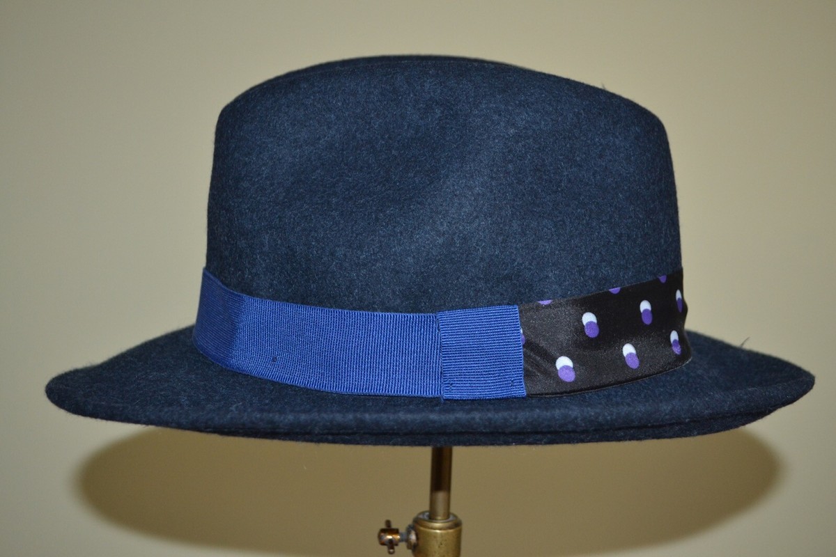 Paul Smith Womens Navy Printed Tie Hat “L” Brand New | eBay UK display picture 1