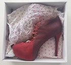 PENNY LOVES KENNY PLATFORM HEELS Sz 10 5.25 NEW IN BOX Lace Up Front Zip Back — photo 2