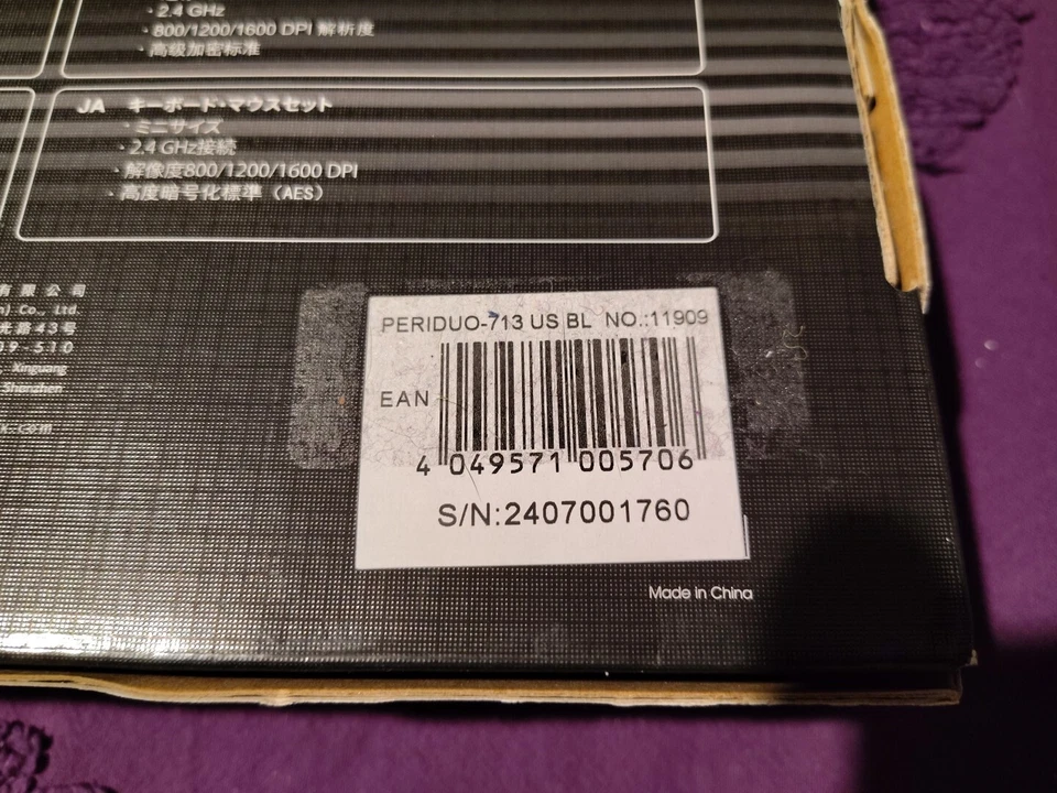 Perixx PERIDUO-713 Wireless Mini Keyboard and Mouse Combo- Retro Round Keys Blue - Image 3 of 4