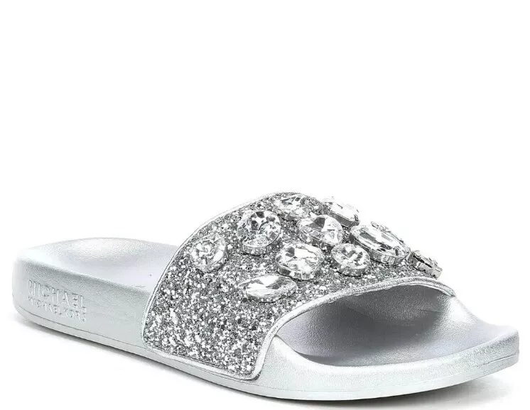 Michael kors hotsell glitter slides