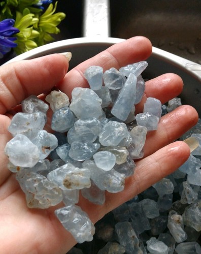 Celestite ~ Rough ~ Grid Stones, Crystal Healing, Some Beautifully Clear Forms - Picture 8 of 11