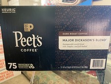 Peet's Coffee Major Dickason's Blend Dark Roast Coffee K-Cup Pods - 75 Count