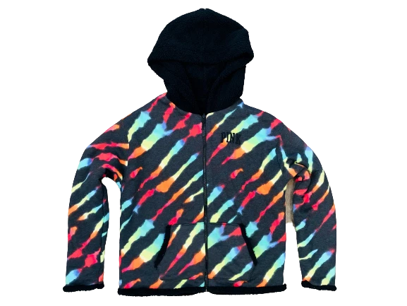 UNDERCOVER FELPA CON CAPPUCCIO SHERPA CON CERNIERA COMPLETA REVERSIBILE VICTORIAS SECRET ROSA TAGLIA XS NUOVA CON ETICHETTE