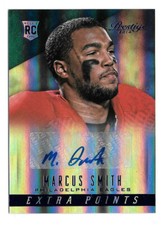 2014 Marcus Smith Panini Prestige Extra Points Rookie Blue Auto - Eagles